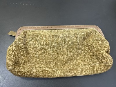 BORBONESE REDWALL Women s fashion Large clutch SUEDE bag Model number 913705