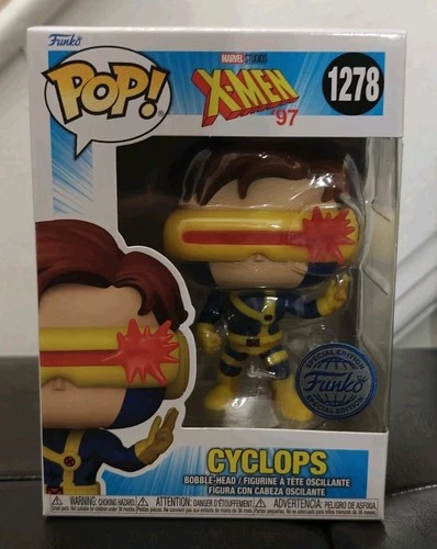 New Funko Pop! Marvel X-Men 97 Cyclops #1278 Shop Exclusive - SE STICKER
