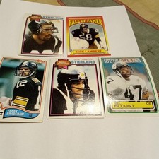 1970s and 1980s Pittsburgh Steelers HOF Lot Bradshaw Stallworth Lambert