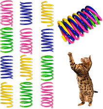 Cat Spring Toys, 30 Pack Cat Spiral Springs for Indoor Cats, Colorful  Durable