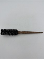 Vtg 1975 GOODY Blow Wave Styling Round Hair Brush Faux Wood Handle Nylon 8170