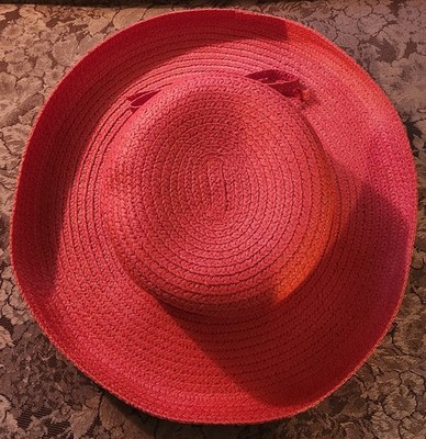 Vintage Betmar New York Red Bucket Roll Up Hat 7 3/8 Style  display picture 3