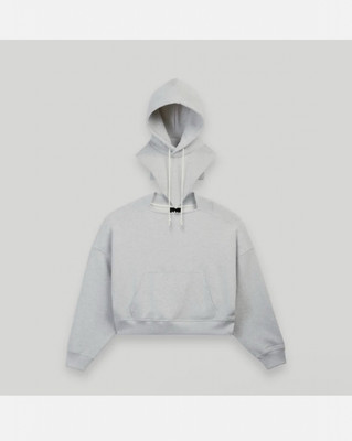 NWT XL Adidas Bad Bunny Heavy Crew & Hooded Balaclava Sweatshirt Gray SOLD OUT