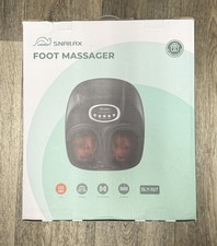 Snailax Shiatsu Foot Massager with Heat Deep Kneading Air Compression Black
