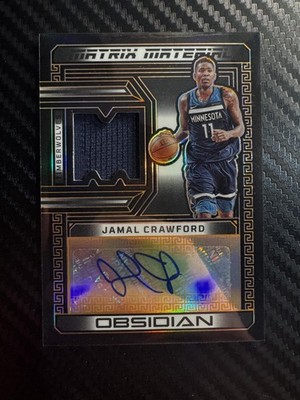 2022-23 Panini Obsidian #MM-JCT Jamal Crawford Patch Auto Orange #/35