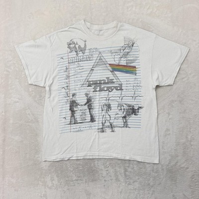 Pink Floyd Liquid Blue Shirt Mens XL White Notebook Art Graphic Rock Music