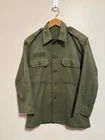 Vintage 50s Korean War US Army Military HBT Field Button Shirt Size Large