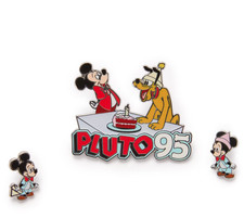 DISNEY - Ensemble de pin's 95e anniversaire de Pluto en édition limitée NEUF