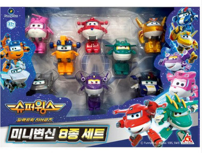 NEW Super Wings Electric Heroes Mini Transformation 8 Types/ korea for toy