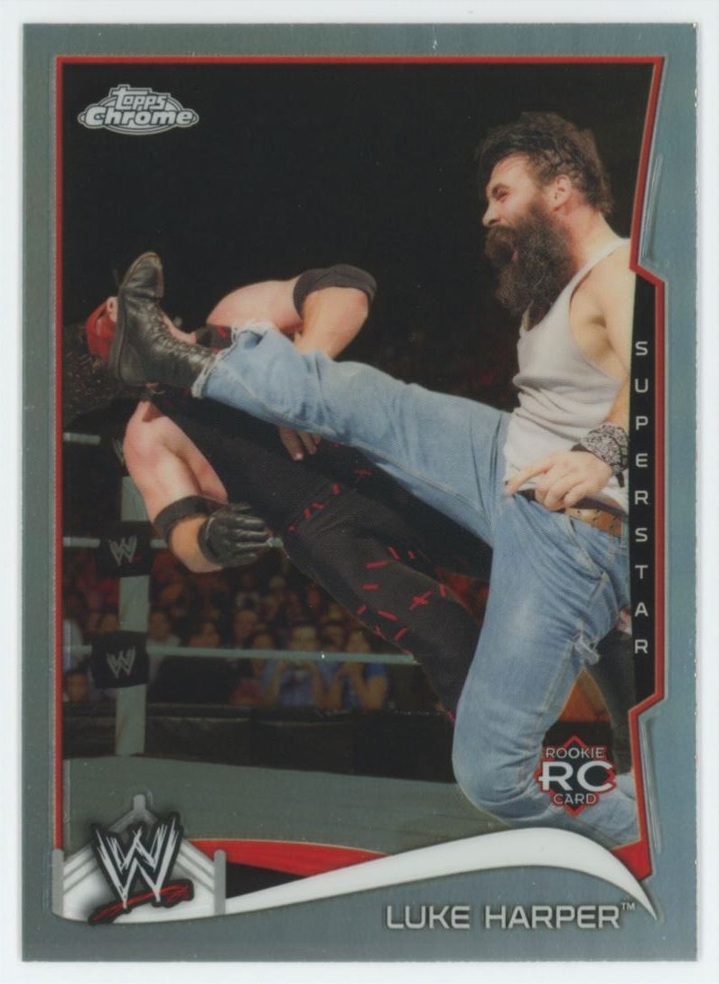 2014 Topps Chrome WWE Refractor Luke Harper Rookie #30 C14