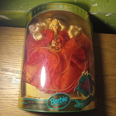 1993 HOLIDAY BARBIE - Special Edition - Mattel - Christmas Red Dress in orig Box