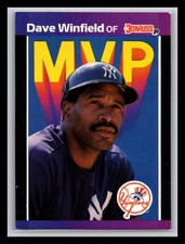 Dave Winfield New York Yankees 1989 Donruss #BC-11 Bonus MVP's 