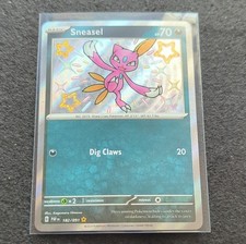 Pokémon Sneasel 182/091 SV: Paldean Fates Shiny Rare Holo - English Card