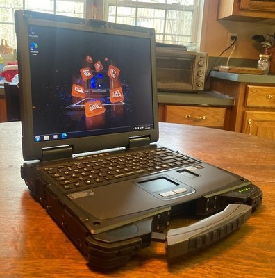 Getac Rugged Toughbook Laptop Win 7  i5 2.6ghz 8gb 250gb Dual Battery Touch