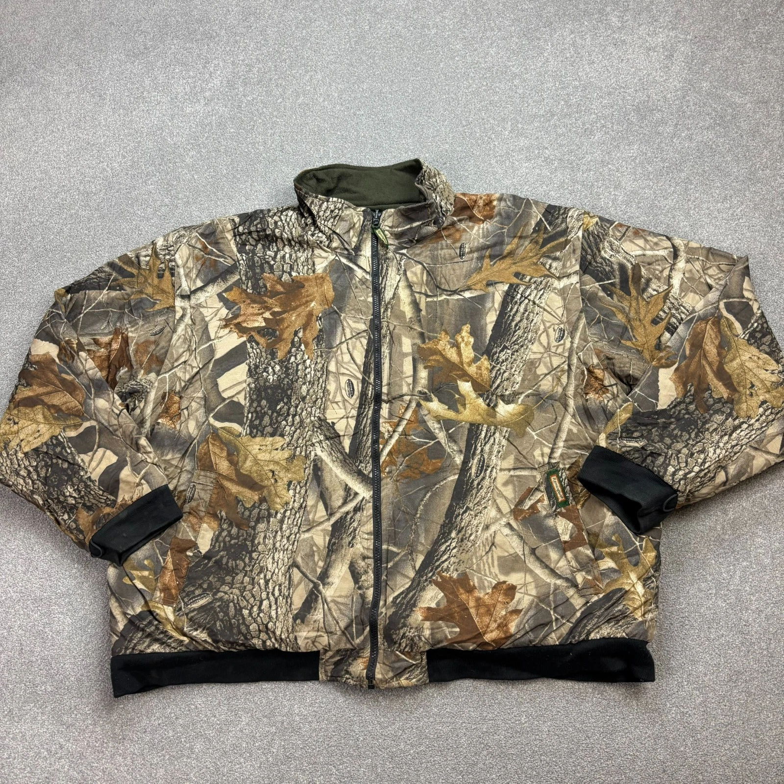 RealTree Jacket Adult X Large Brown Work Wear Lined Hunting Camo Padded Coat Men