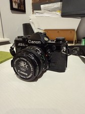 Canon AE-1 Program 35mm SLR Film Camera w/ Canon FD 50mm f/1.4 Lens
