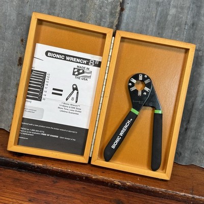 Logger Head Tools 8  BIONIC WRENCH w/ Case 14-in-1 Mechanic Tool Made in USA