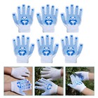  3 Pairs Guanti in Cotone Antinfortunistici Di Da Giardinaggio Per Bambini