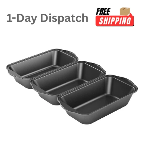 Tiawudi 3 Pack Nonstick Bread Loaf Pan – 9.5" x 5" Carbon Steel
Opens in a new window or tab