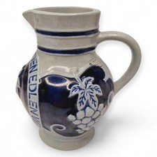 German Wine Jug Vintage Aus Stein Den Edlen 1 Lt German Stoneware Pottery