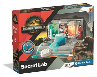 Clementoni Jurassic World Secret Lab   Glow-in-the-Dark Dinosaur Science and Exp