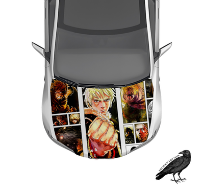 Thorfinn Vinland Saga Hood Wrap Weatherproof Vinyl Car Decal 50