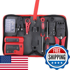Hi-Spec 9Pc Network Cable Tester Tool Kit Set For Cat5 Cat6 Rj11 Rj45. Ethernet