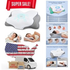 Cervical Neck Pillow, Ergonomic Memory Foam Pillows for Neck Pain Relief with...