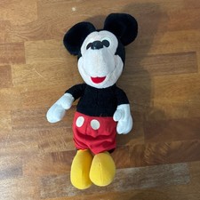 vintage walt disney mickey mouse plush stuffed animal hasbro taiwan
