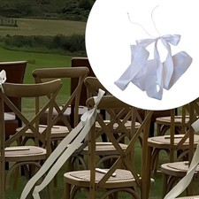Chair Sash Elegant Accessories Chair Ribbon for Restaurant Birthday Banquet