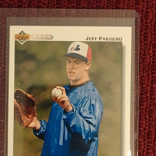 Upper Deck Jeff Fassero Montreal Expos 1992 #685 Rookie MLB Baseball Card. rookie card picture