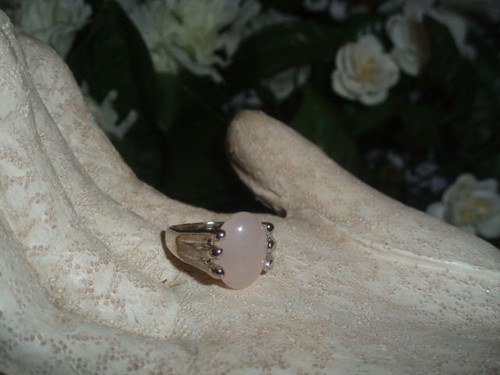 Natural Gemstone Beautiful Stone Silver Ring Size 6 - Picture 4 of 7