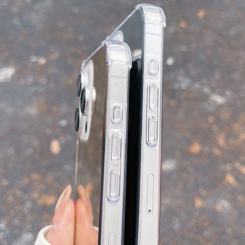 Custodia rigida antiurto a specchio per iPhone 16 Pro 15 14 Max Plus 13 12 11 XR 8 - Foto 6 di 16