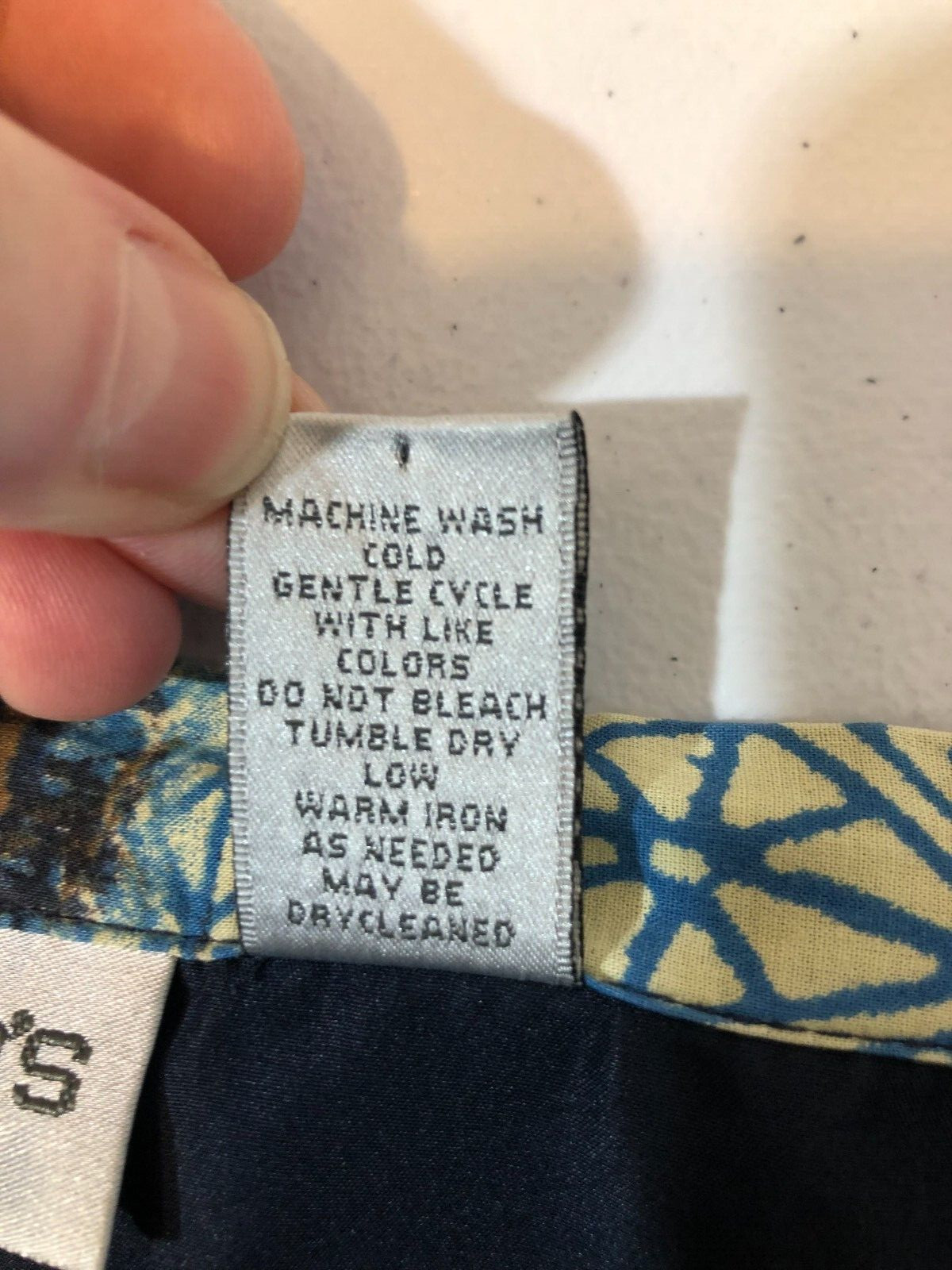 Chico's Lined Midi Patchwork Floral Geometric Ski… - image 6