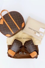 New! Louis Vuitton Karl Lagerfeld Monogram Boxing Gloves With Suitcase Mat Rare