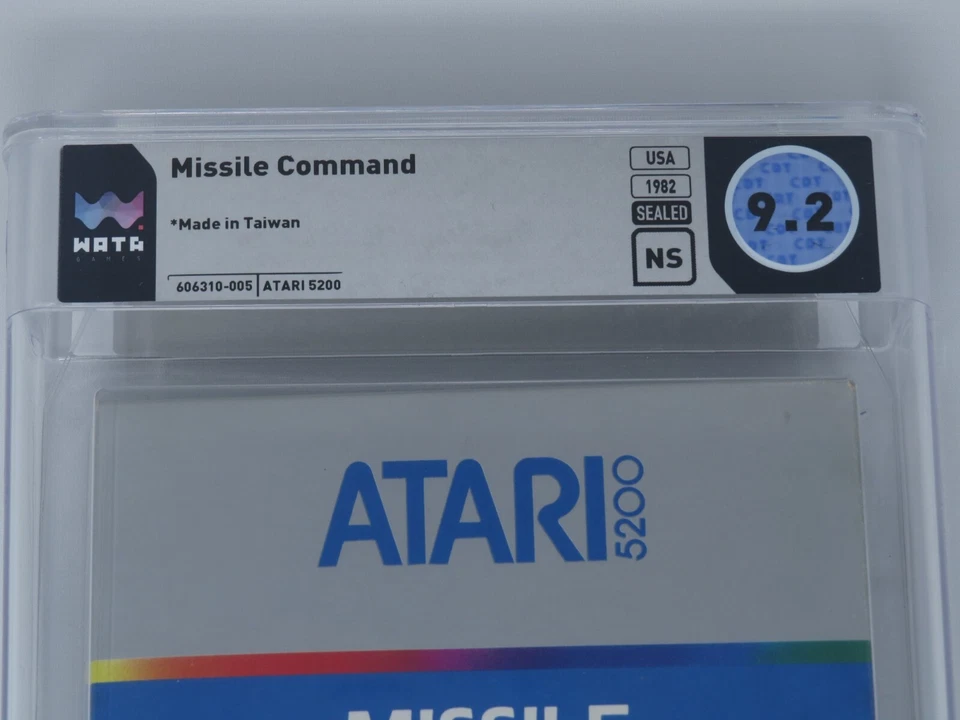 New Missile Command Sealed Atari 5200 Video Game Wata Graded 9.2 Seal 1982! - Image 2 of 4
