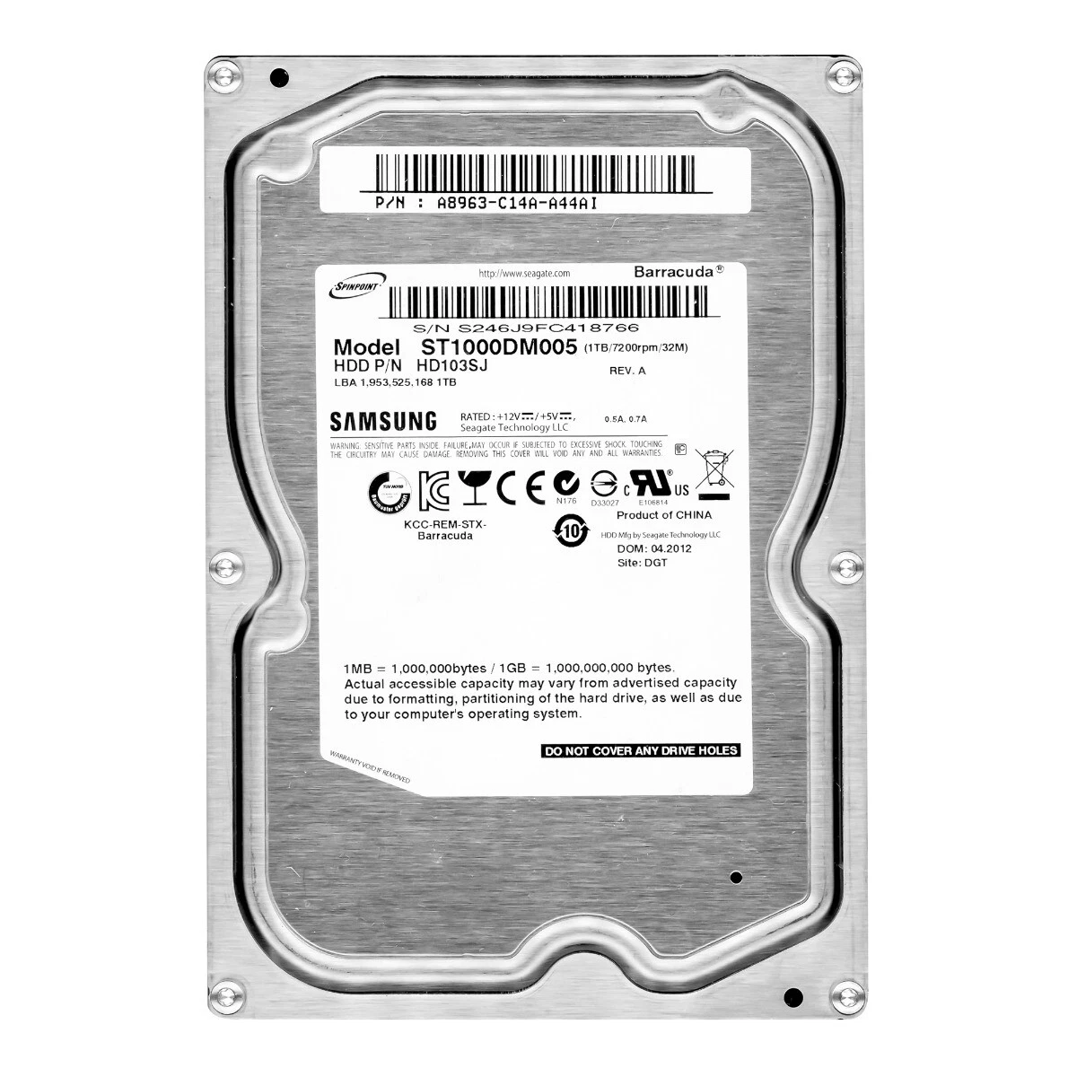 Samsung hd103sj 1tb sale