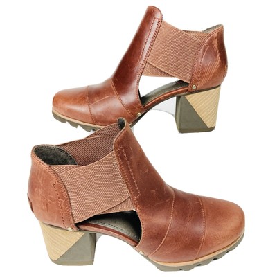 sorel block heel