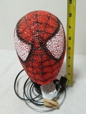 Marvel Spider Man Kids Table Lamp Bedroom Night Light needs new Light bulb.