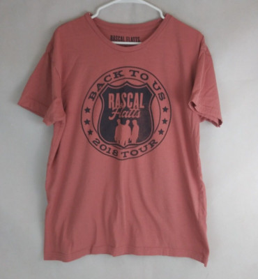 Rascal Flats Back To US 2018 Tour Red Graphic Unisex T-Shirt Size XL