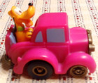 Vintage McDonald's Happy Meal Toy - Disney Pluto Pull back Purple Toy Car 1988 — photo 3