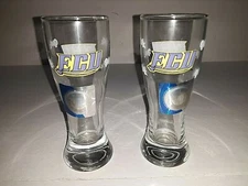 East Carolina Pirates Clear Tall 4"  Shot Glass ( set of two )