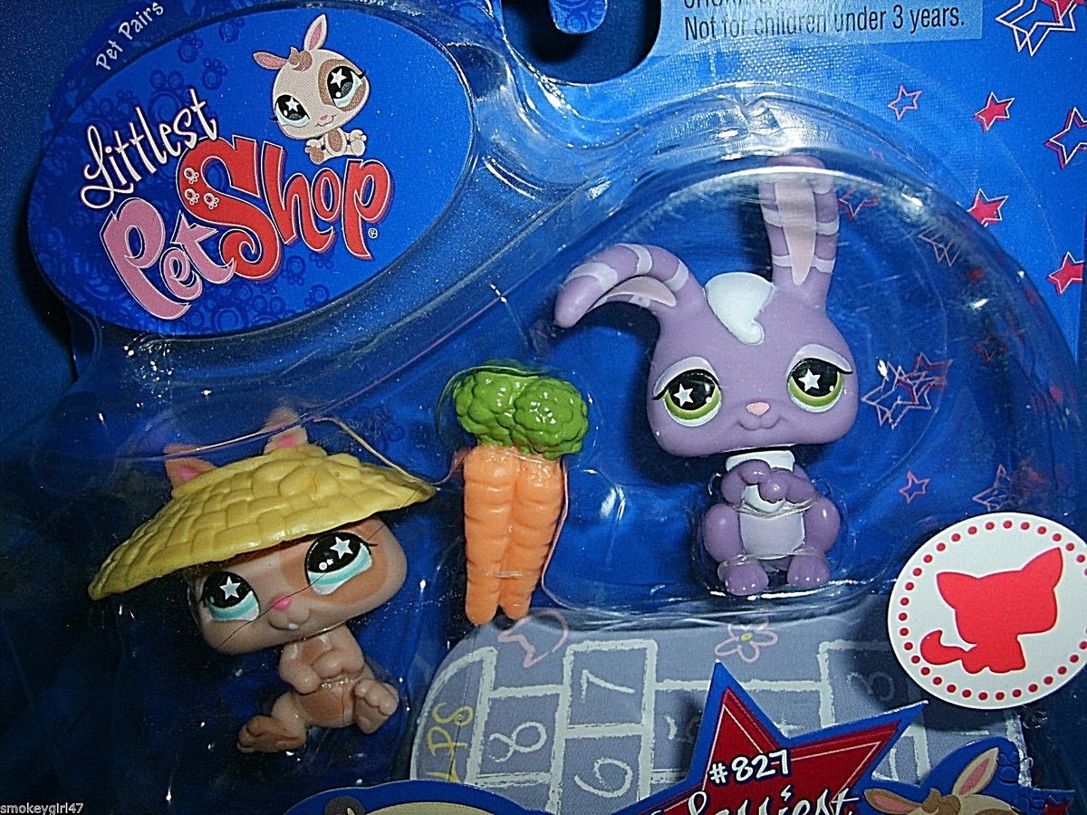 Bunny♡s'shop Littlest Pet Shop #827 & #828 Sassiest Bunnies, Bunny Rabbit