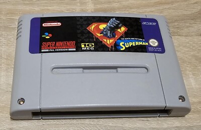 Super Nintendo The Death and Return of Superman  SNSP-9D-NOE Original