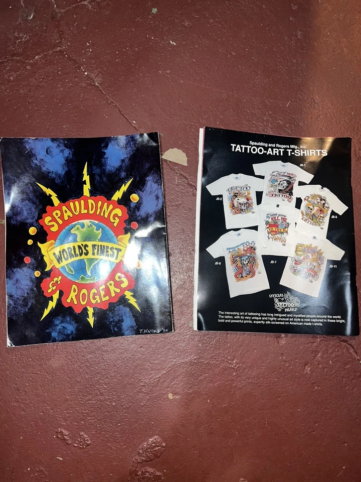 DE COLECCIÓN 1984 SPAULDING ROGERS TATU CATÁLOGO DE SUMINISTROS TATUAJE FLASH Foto 4 de 4
