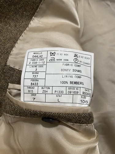 Suitsupply Wool Cashmere Men’s Suit Size 44L/106 - Picture 10 of 18