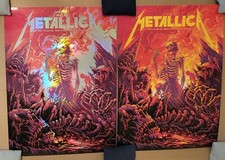 Metallica FOIL & REG Mumford Landgraaf Netherlands 2022 Pinkpop Festival RARE