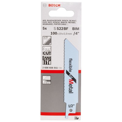 Bosch S522BF (2608656011) Stichsäge Wischblätter für Metall 