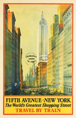 5. Avenue New York Rujf - POSTER HQ 50x70cm eines VINTAGE POSTERS