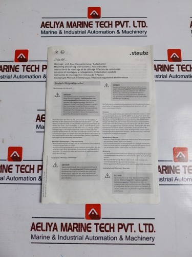 Industronic EX GFS 10/1S Explosionsgeschützter Fußschalter 250V 6A IP65 - Bild 2 von 12